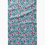 Geometry Tea Towel Spring Wavy Leaves