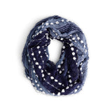 Demdaco Textured Infinity Scarf Navy