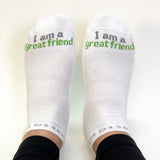 Notes To Self - I am a Great Friend Socks