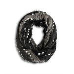 Demdaco Textured Infinity Scarf Black Mix