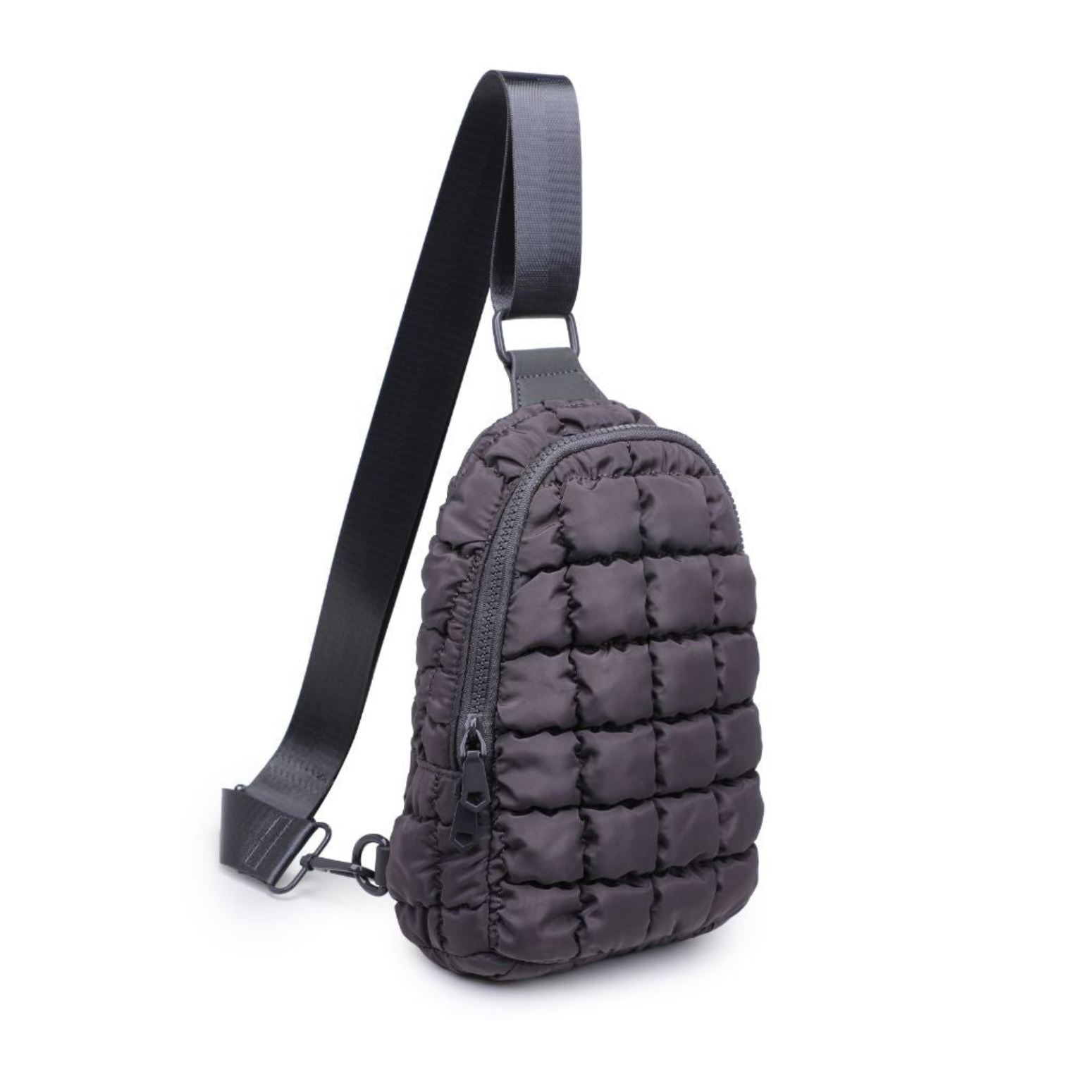 Sol and Selene Carbon Rejuvenate Quilted Nylon Sling Backpack