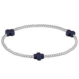 enewton - Cross Sterling 2mm Bracelet - Navy