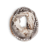 Demdaco Textured Infinity Scarf Tan