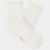 UGG  Karsyn Lettuce Edge Sock White