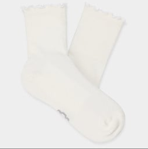 UGG  Karsyn Lettuce Edge Sock White