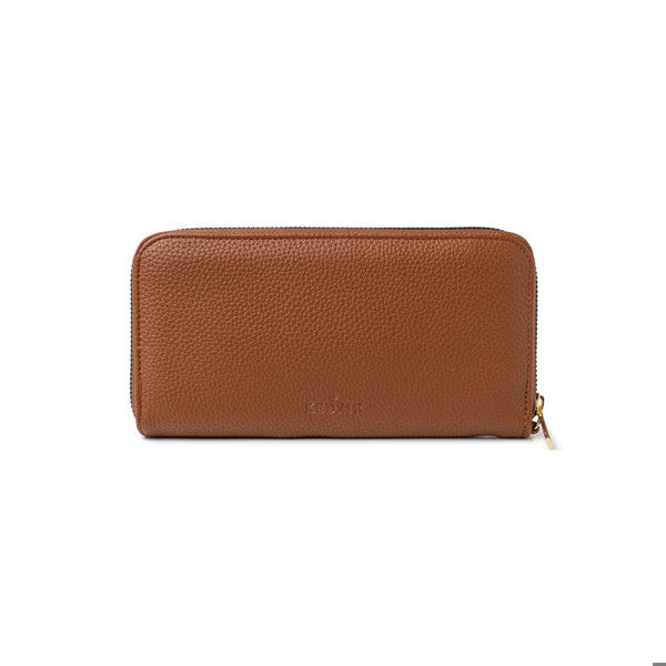 Kedzie Chestnut Eclipse Zip-Around Clutch