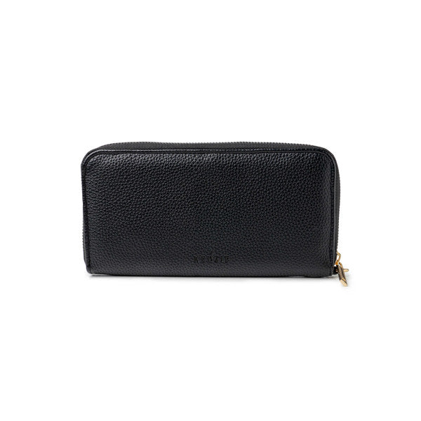 Kedzie Black Eclipse Zip-Around Clutch