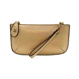 Joy Susan Gold Holographic Mini Crossbody Wristlet Clutch