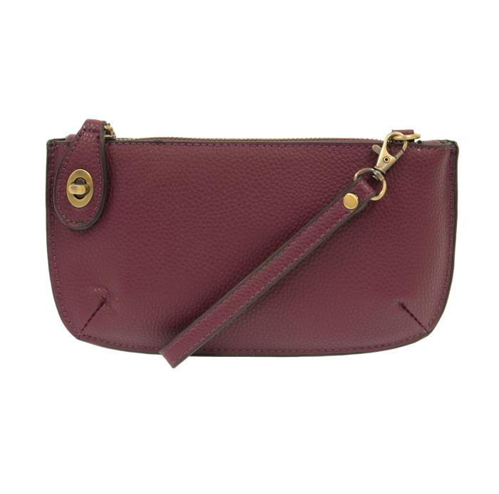 Joy Susan Plum Mini Crossbody Wristlet Clutch