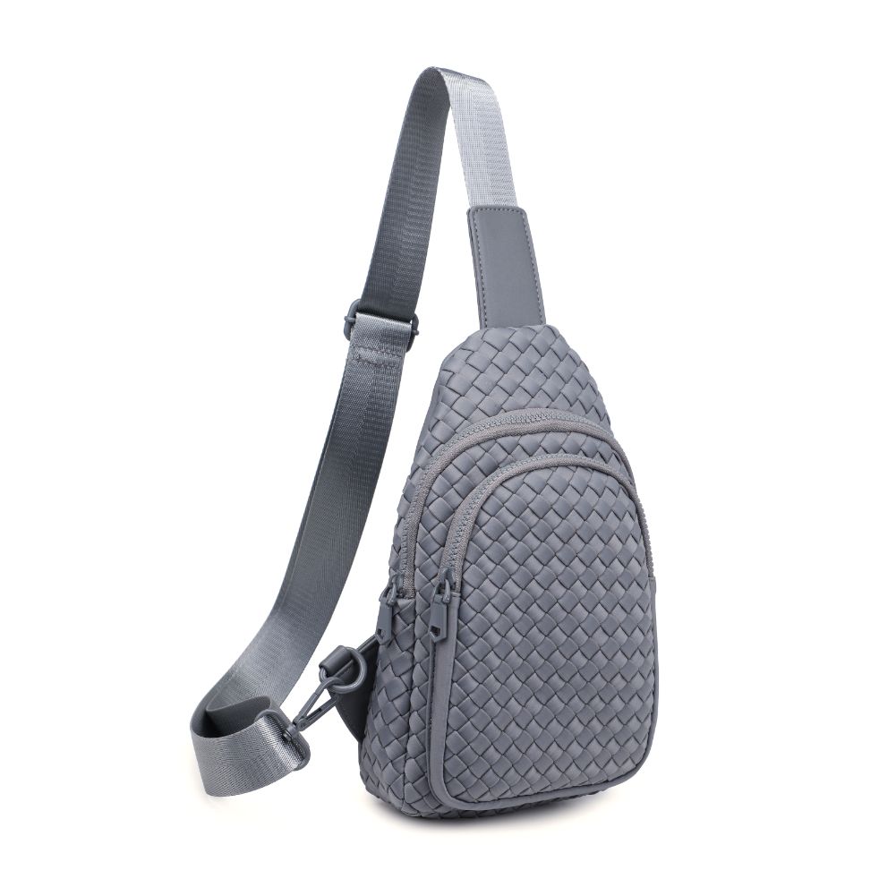 Sol and Selene Grey Beyond The Horizon Woven Neoprene Sling Backpack