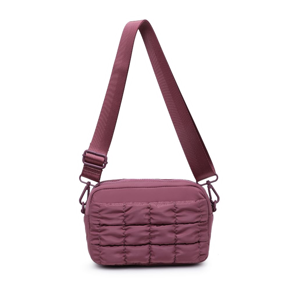 Sol and Selene Mauve Inspiration Quilted Nylon Crossbody