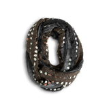 Demdaco Textured Infinity Scarf Gray Mix