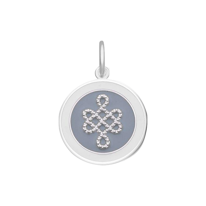 Lola Pale Gray Mother & Daughter Pendant