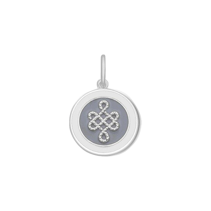 Lola Pale Gray Mother & Daughter Pendant