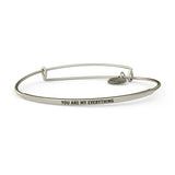 &LIVY - Silver POSY You Are My Everything Bangle