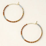 Scout Curated Wears - Chromacolor Miyuki Small Hoop - Desert Multi/Gold