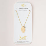 Scout Curated Wears - Charm Necklace - Labradorite/Gold