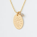 Scout Curated Wears - Charm Necklace - Labradorite/Gold