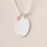 Scout Curated Wears - Charm Necklace Rose Quartz Silver