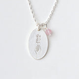 Scout Curated Wears - Charm Necklace Rose Quartz Silver