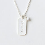 Scout Curated Wears - Charm Necklace Howlite Silver