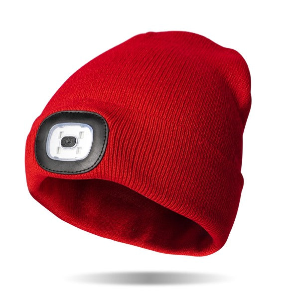 Night Scope Adult LED Beanie Red