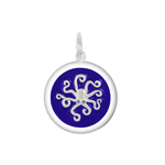 Lola Royal Blue Octopus Pendant Silver