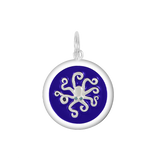 Lola Royal Blue Octopus Pendant Silver