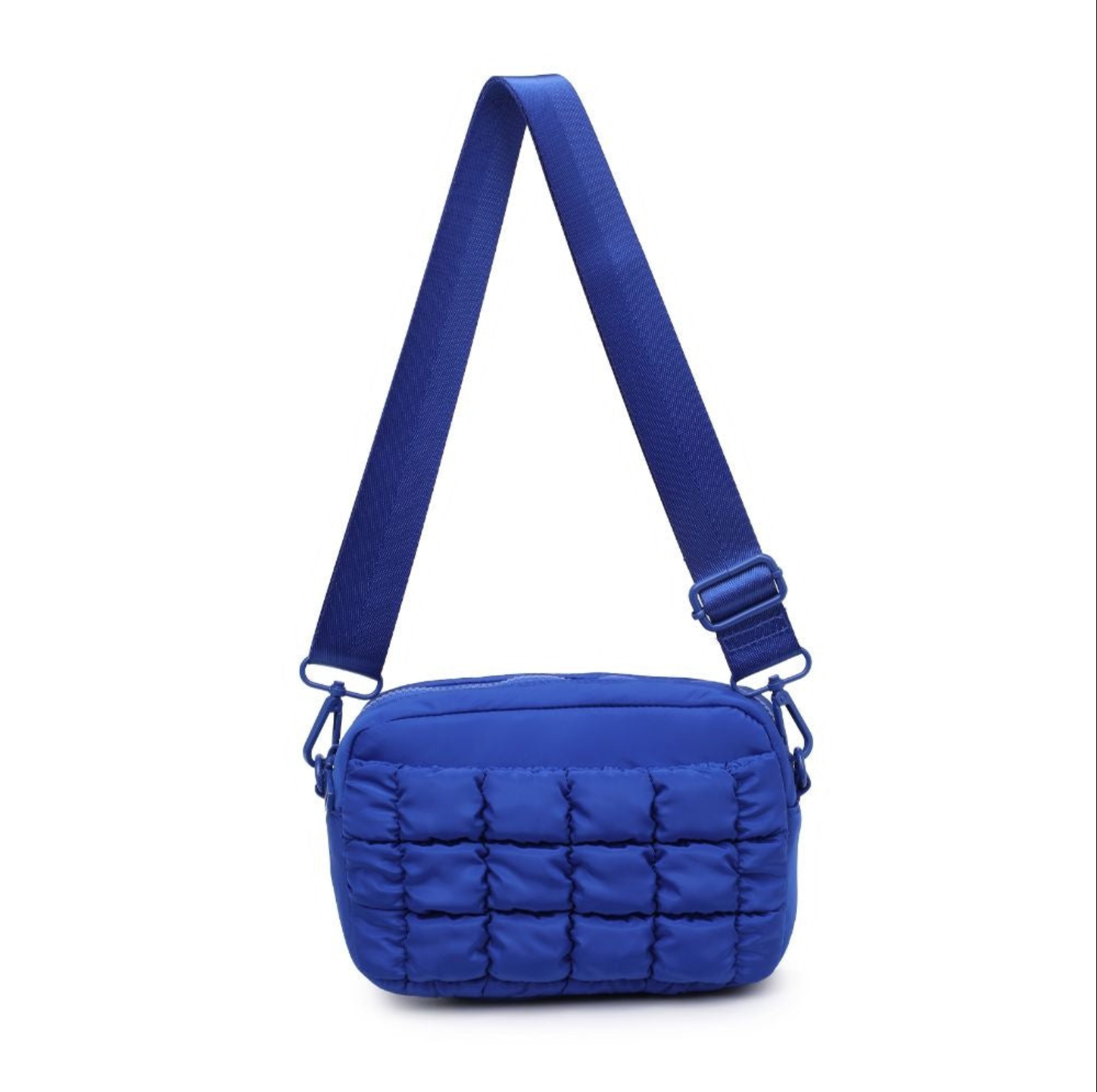 Sol and Selene Cobalt Inspiration Quilted Nylon Crossbody