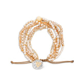 Demdaco - Beaded Love Bracelet - Champagne