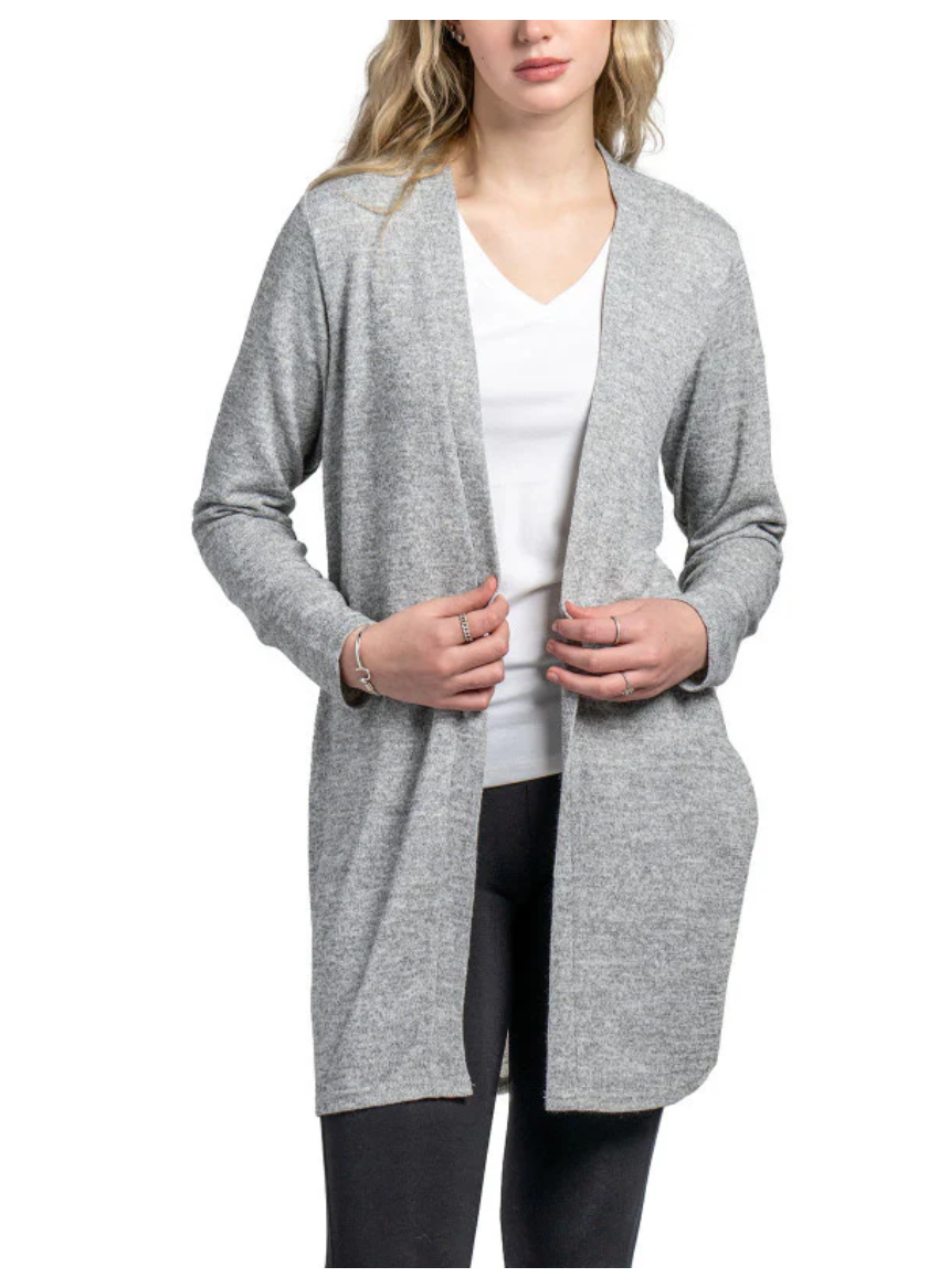 Hello Mello Lounge Cardigan  Gray