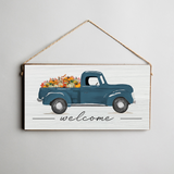 Rustic Marlin - Twine Sign - Welcome Fall Truck