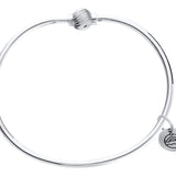 Lestage - 6" Swirl Cape Cod Bracelet - Sterling Silver with Silver Ball