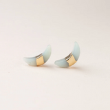 Scout Curated Wears - Crescent Moon Stud Stone of Courage