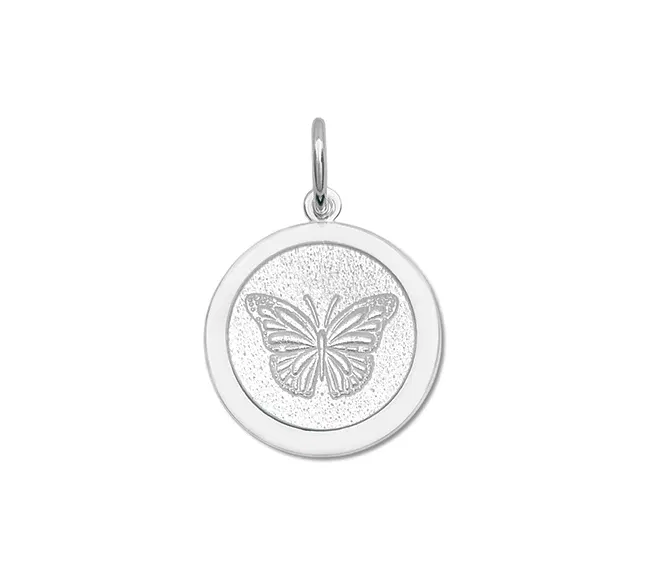 Alpine White Lola Butterfly Pendant