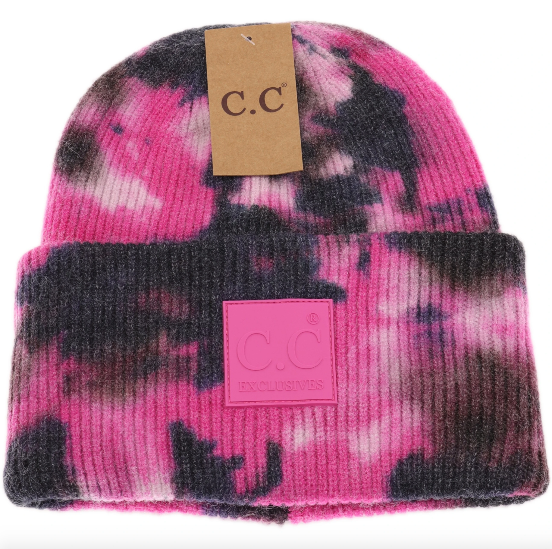 C.C. - Tie Dye Beanie W/Rubber Patch