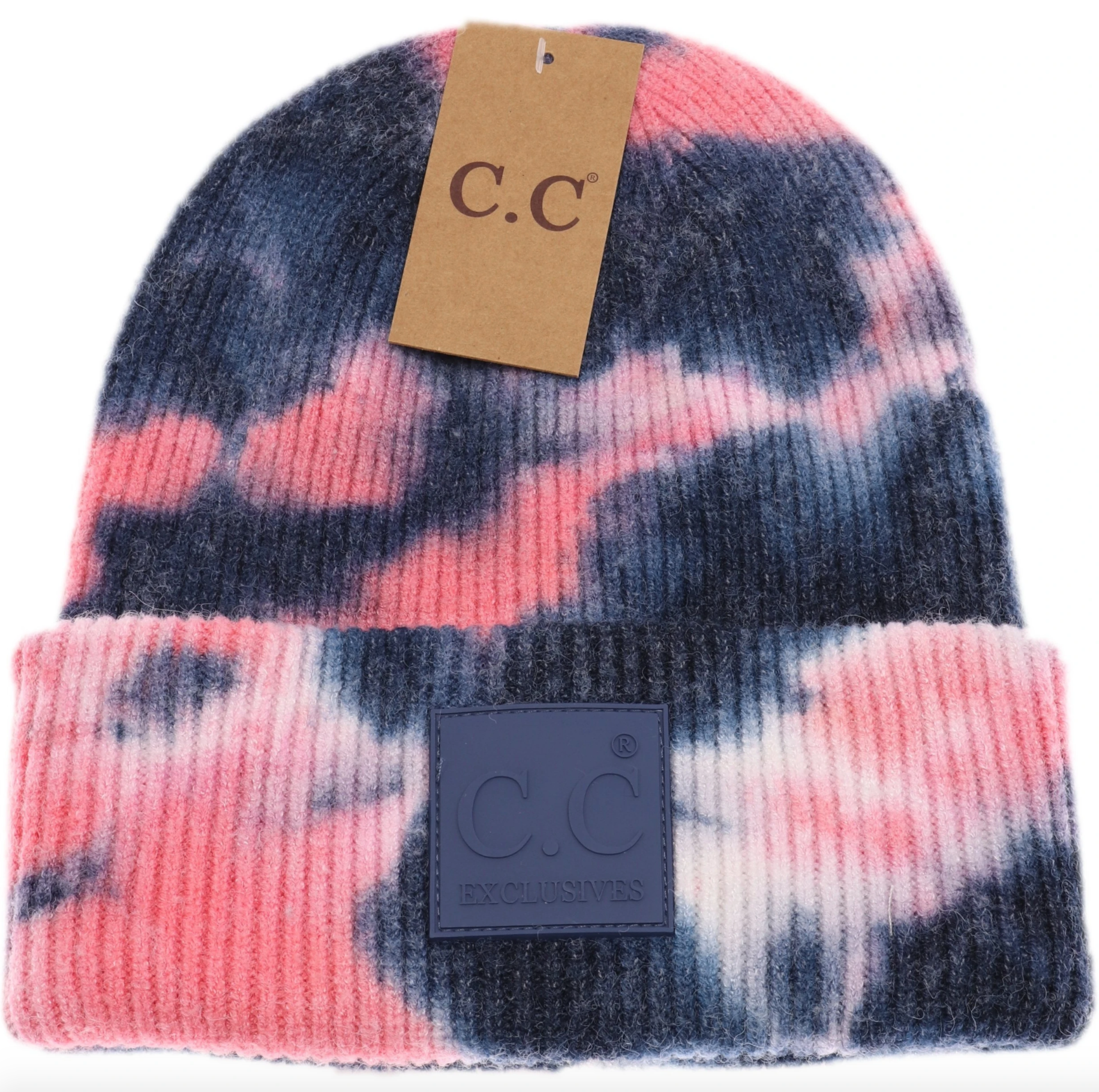 C.C. - Tie Dye Beanie W/Rubber Patch