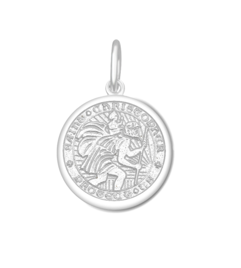 Lola Alpine White St. Christopher Pendant