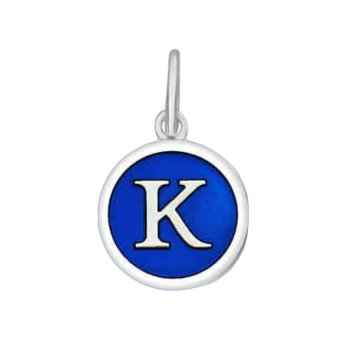 Sapphire Lola Initial K Mini Pendant 