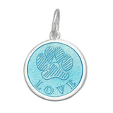 Lola Light Blue Dog Paw Pendant