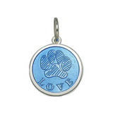 Lola Periwinkle Dog Paw Pendant