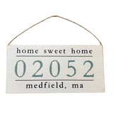 Rustic Marlin - Home Sweet Home 02052 Medfield, MA Twine Sign