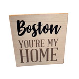 Rustic Marlin - 6 x 6 Block - You're My Home Boston