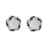 Wheeler - Pearl Round Sterling Silver Earring