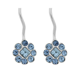 Wheeler - Sapphire Dangle Flower Sterling Silver Earring