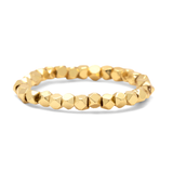 Pura Vida - Gold Faceted Bead Stretch Ring