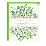 Rosanne Beck - Sympathy Card - White Camelias