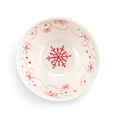 Demdaco Melamine Dip Bowl Red Snowfall