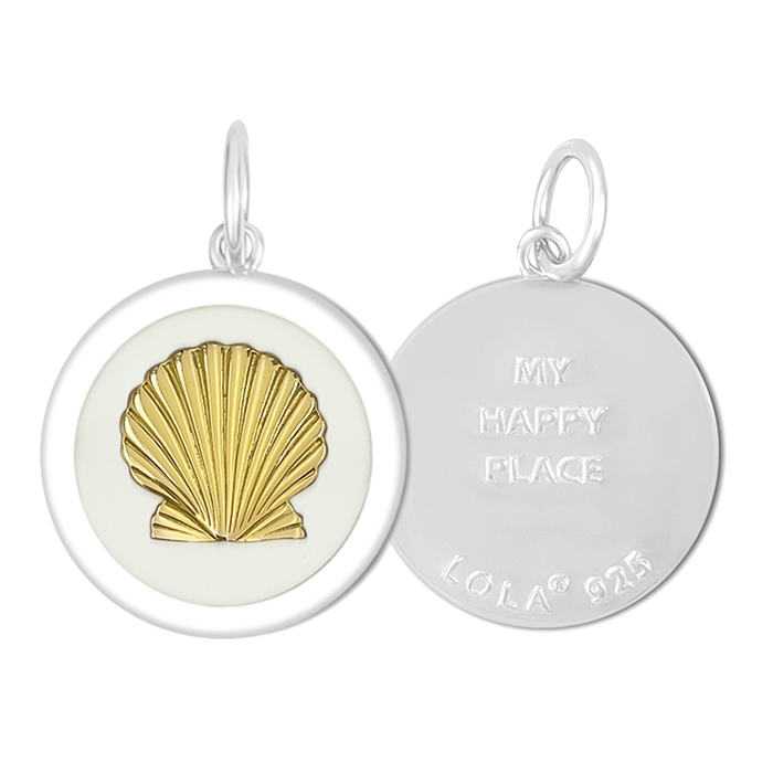 Alpine White Lola Gold Shell Pendant