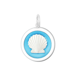 Lola Light Blue Shell Pendant